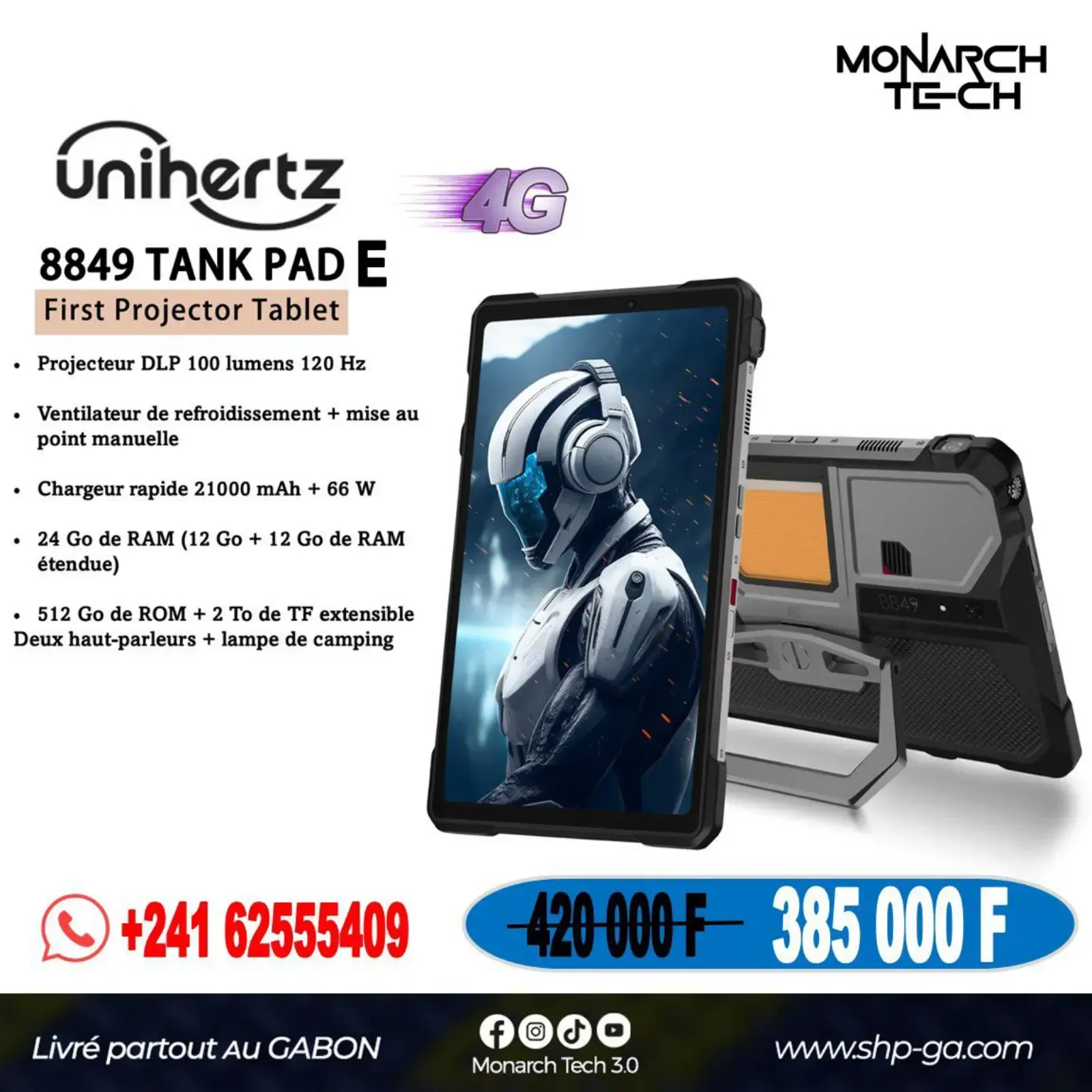 Main Photo - Marketplace | Téléphone Unihertz 8849 Tank Pad E, Petit paris, Libreville, Gabon | Electronics & Media 