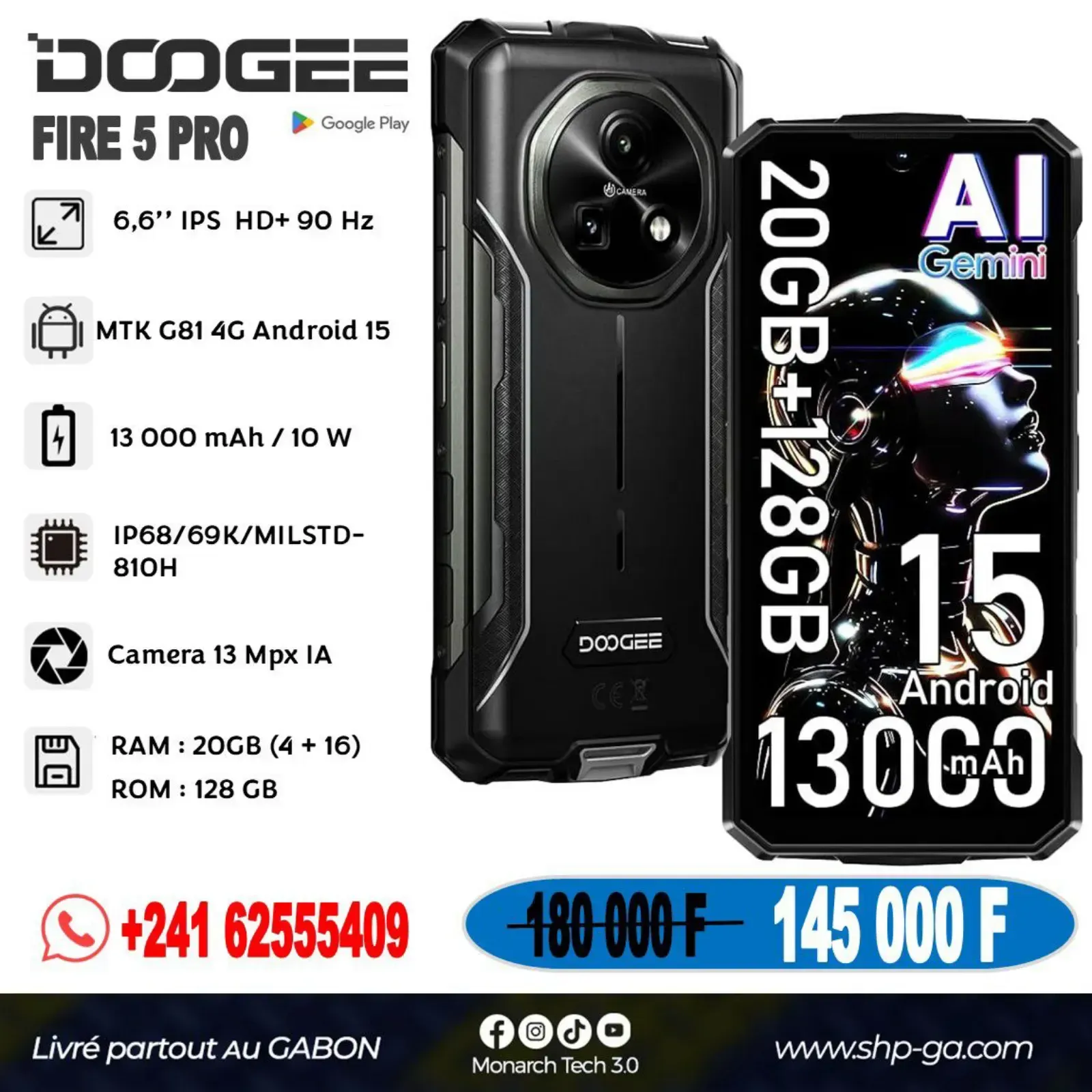 Main Photo - Marketplace | Téléphone Dcogee Fire 5 Pro, Petit paris, Libreville, Gabon | Electronics & Media 