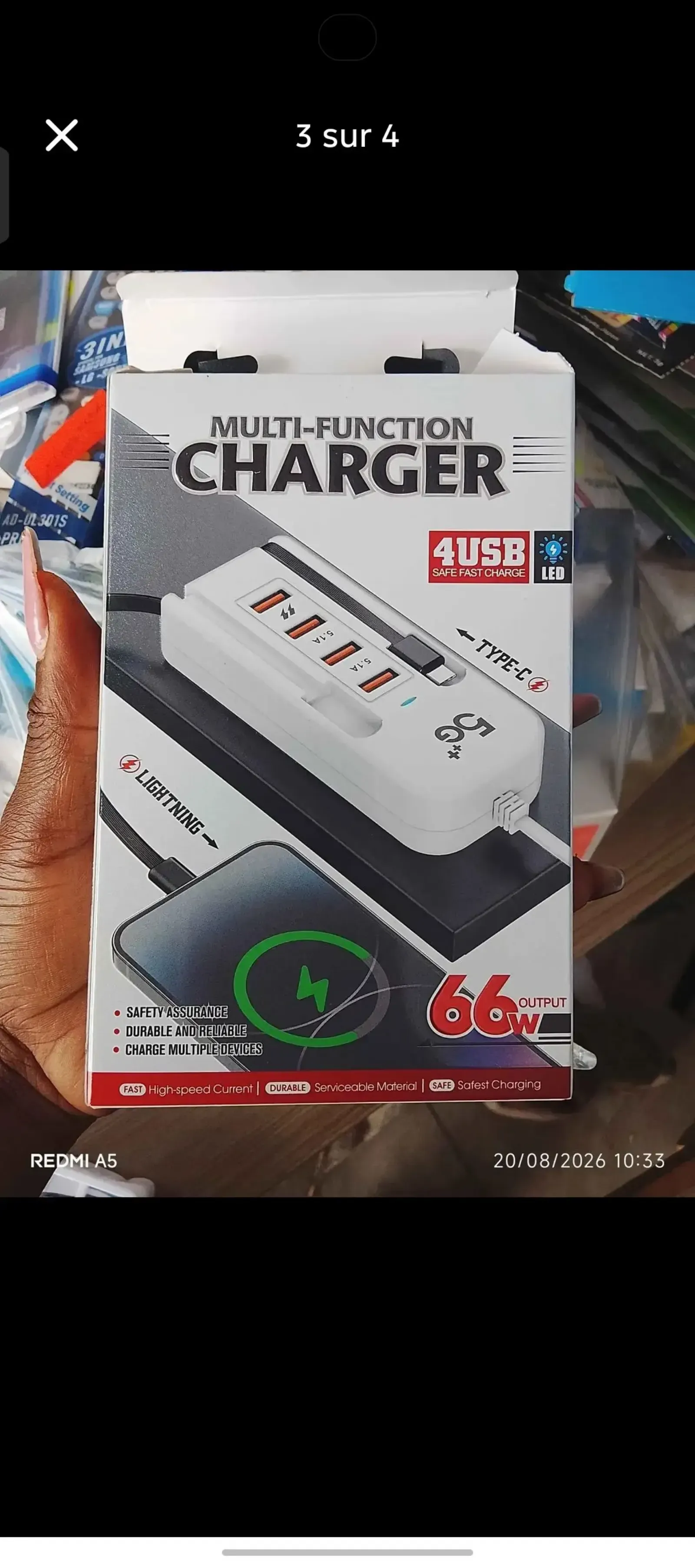 Gallery Photo 2 - Marketplace | Chargeur Multi-Fonction, pk8(chaud -chaud juste à côté du Cecado), Libreville, Gabon | Electronics & Media  > Cell phones & Accessories