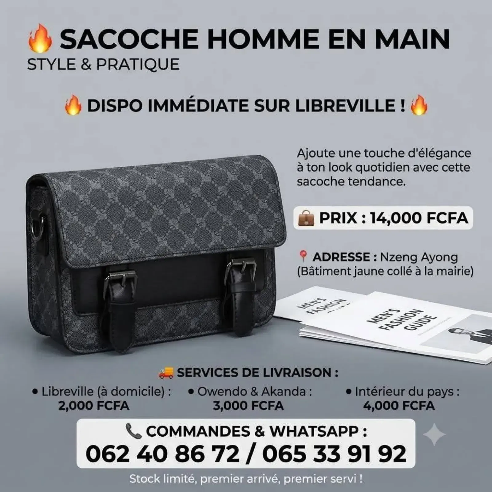 Gallery Photo 4 - Marketplace | Sacoche Pour Hommes, Owendo & Akanda, Libreville, Gabon | Clothing, Shoes, & Others  > Others & Accessories